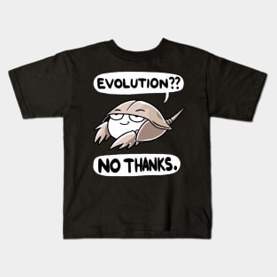 Evolution no thanks Cool Horseshoe Crab (Back Print) Kids T-Shirt